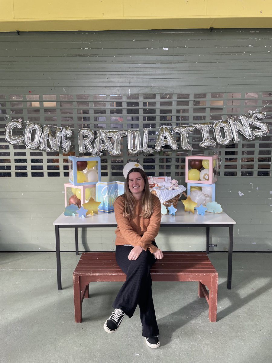 DavidToogood's tweet photo. Congratulations Allanah on the birth of your twin boys!! We all at Bates Drive Public School wish you well.  Great to see you return for a baby shower after the births , you took us all by surprise.  We miss you already especially your class. ⁦⁦@ciara_brown00⁩ https://t.co/grkrGKNxM6
