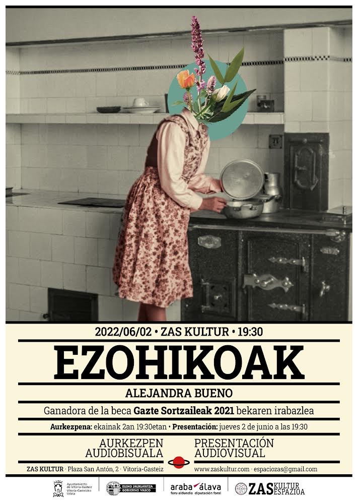 VG_ataraplazara's tweet photo. Adi!  Ezohikoak, Alejandra Buenoren lanaren aurkezpena 📅 ekainak 2, 19:30, tokia: @zas_kultur 2021eko #GazteSortzaileak beka https://t.co/c95RzDvSGb