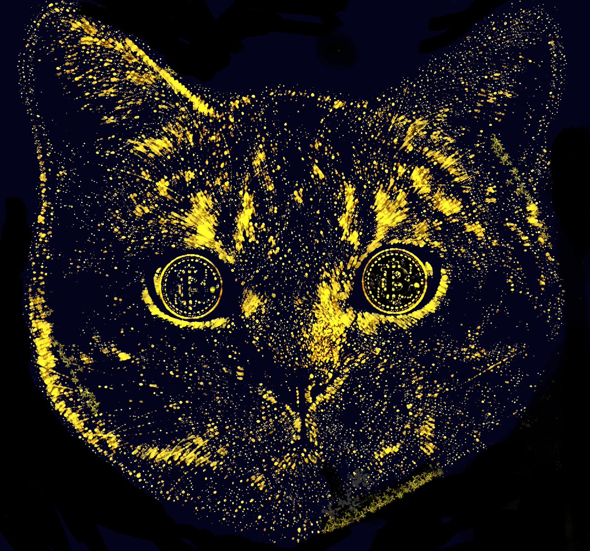 nftcanarias's tweet photo. One of the most emblematic pieces included in our first exhibition of crypto art from the #CanaryIslands is this work by the artist @NftgardenArt bitcoin-cat that you can visit in https://t.co/rmqkVhLNM1 https://t.co/5B7PQBmSHo