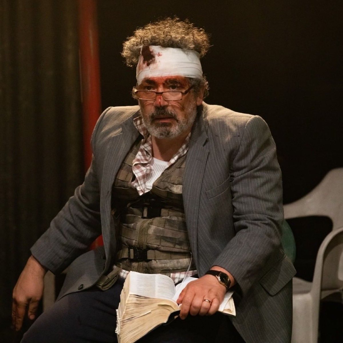 bwmgt's tweet photo. 5 stars ‘Miltos Yerolemou, just wonderful’ review in @guardianstage @miltosyerolemou in #TwoPalestiniansGoDogging @royalcourt on now! https://t.co/8uQddnqlEZ