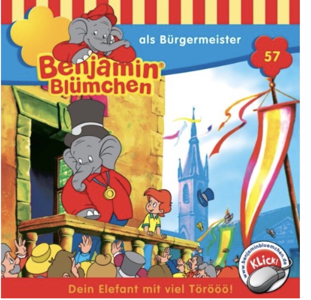 Übrigens setzt Benjamin Blümchen als Bürgermeister durch, dass 
-in der Stadt PKW nur noch 30kmh fahren dürfen, 
- statt einer Autobahn ein Freizeitpark gebaut wird
- neue Radwege und Windräder gebaut werden. 

Die Folge ist aus den späten 80ern / frühe 90er. 😬