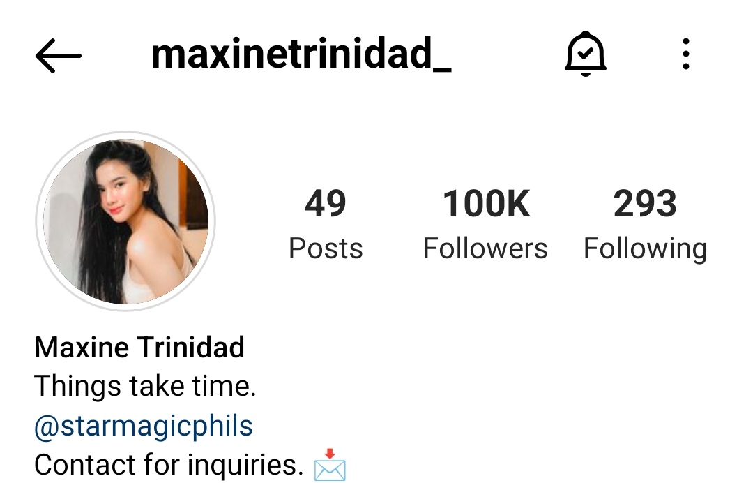 TeamMaxineOFC's tweet photo. Happy 100k followers on ig @maxinetrinidad_ 🥳

#MaxineTrinidad @maxinetrinidad_ https://t.co/Fgj1FhLXH1