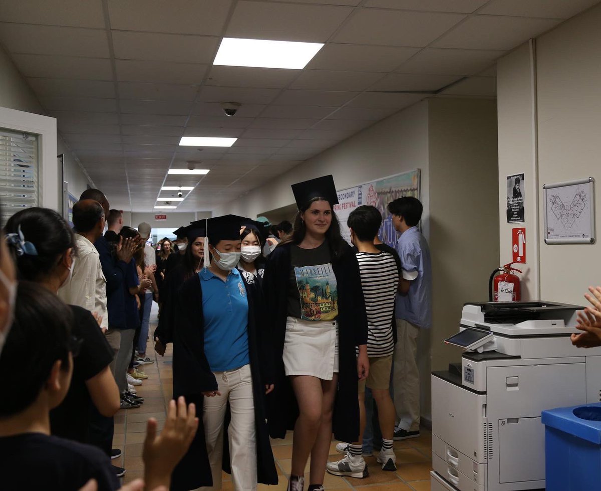 IICS1911's tweet photo. Graduate Walkthrough was a new event for IICS. Each Graduate dressed in a cap and gown and walked around the campus. All IICS students were around the campus and building to cheer on the grads. It was a memorable one!๐โจ
#IICS #LifeatIICS #IICSsince1911 #Graduation #Classof2022 https://t.co/s4gX4r5LbF
