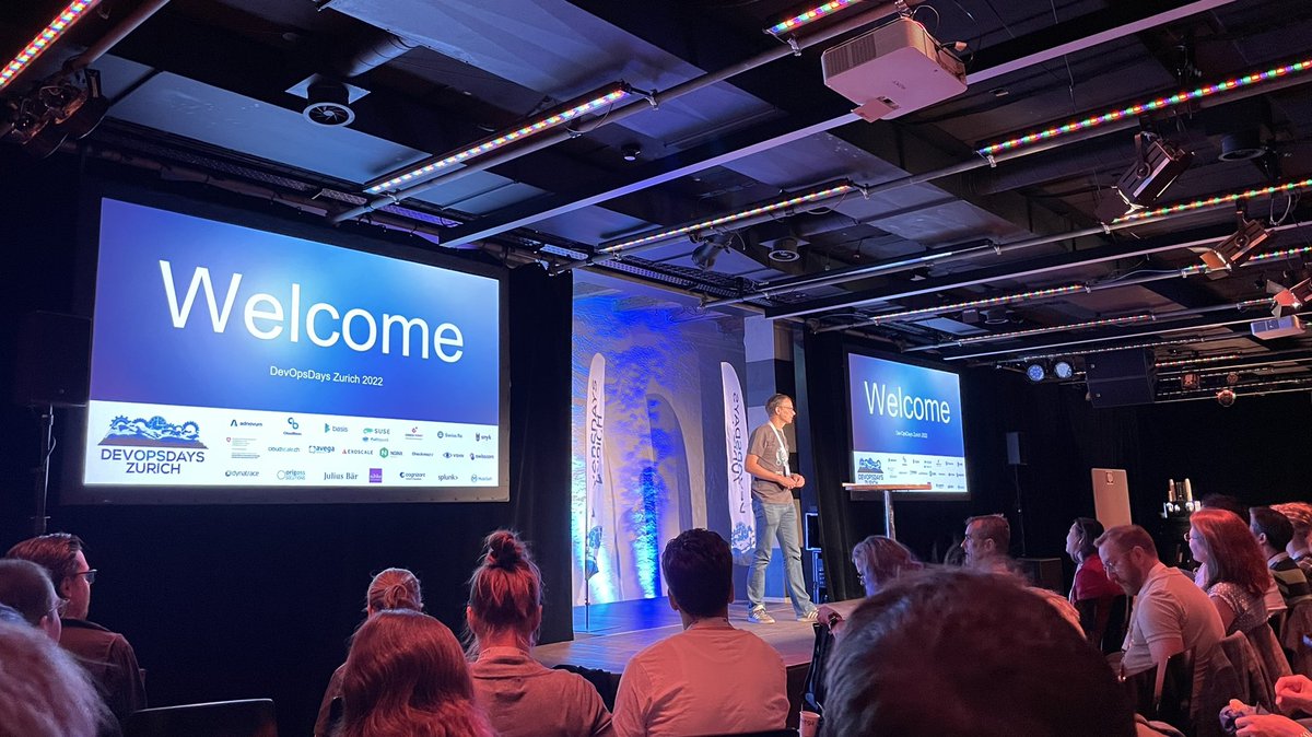 thrilled to be at an inperson event again! #dodzh #devopsdays #DevOpsDaysZH