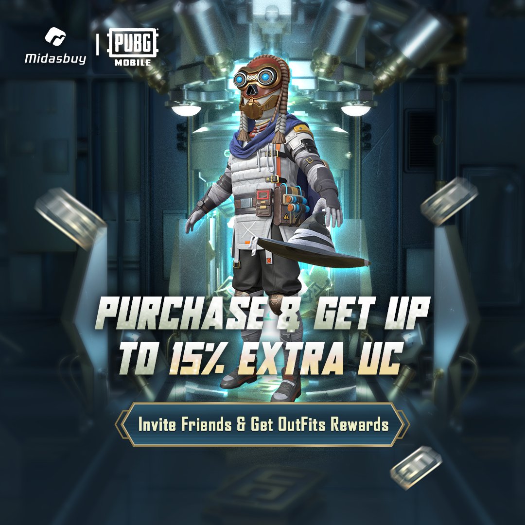 Midasbuyglobal's tweet photo. Midasbuy Group Purchase Event is live!π
πhttps://t.co/zSzJ2z0GyE
πEvent1: Recharge PUBGM on the event page, you will have chance to get 15% extra UC!
πEvent2: Invite friends to the event and unlock unique rewards!
β° 05/31-06/10 (UTC+8)
#Midasbuy #PUBGM #GroupPurchase https://t.co/2yj8wIQcp0