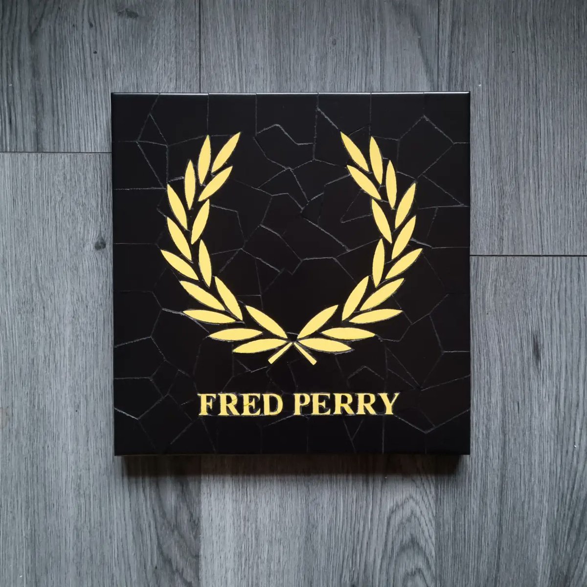 Fred Perry. #FREDPERRY #fashion #branding #Logo #wreath #TilesOnTuesday #Skinheads #subculture #mod #Polos #British  #ska #fanart #obsessed #workingclass #tennis #Manchester #art #ArtistOnTwitter #artist #TuesdayMotivaton