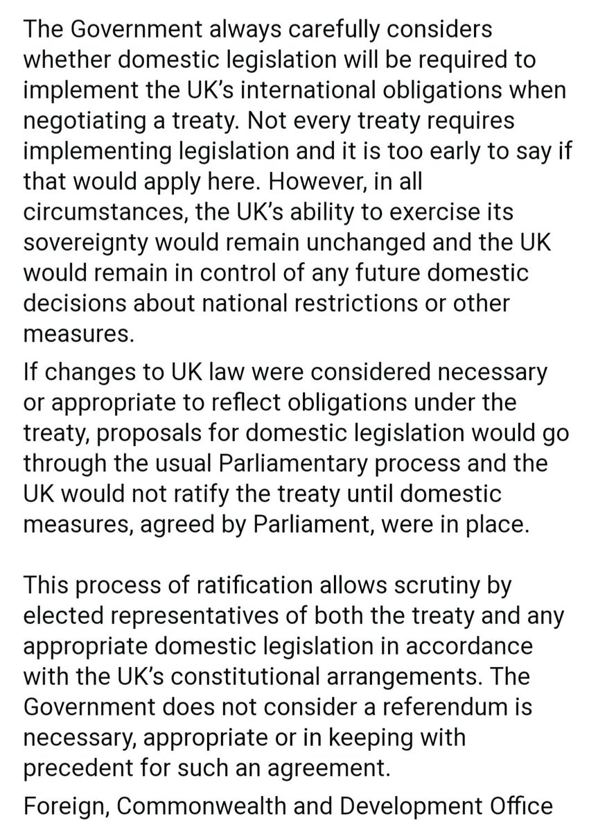 doberguy53's tweet photo. UK government's response to the World Health Organization Pandemic Treaty.
I won't be celebrating the Queen's Jubilee this weekend. Instead, I'll be mourning the death of our great nation. This, just another nail in the coffin. https://t.co/15iM4tR6s2