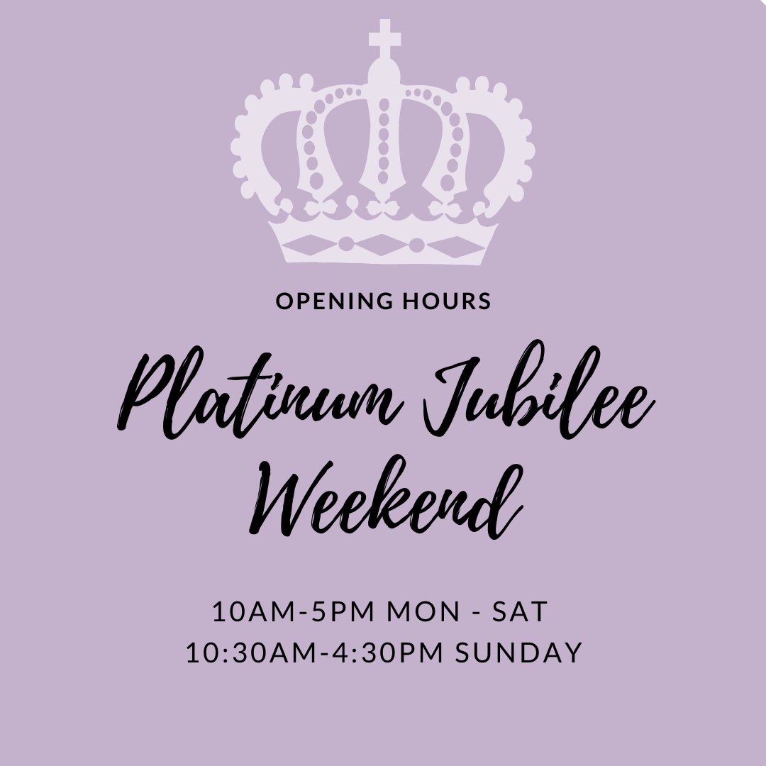 We are open as normal during the bank holiday weekend 🙂