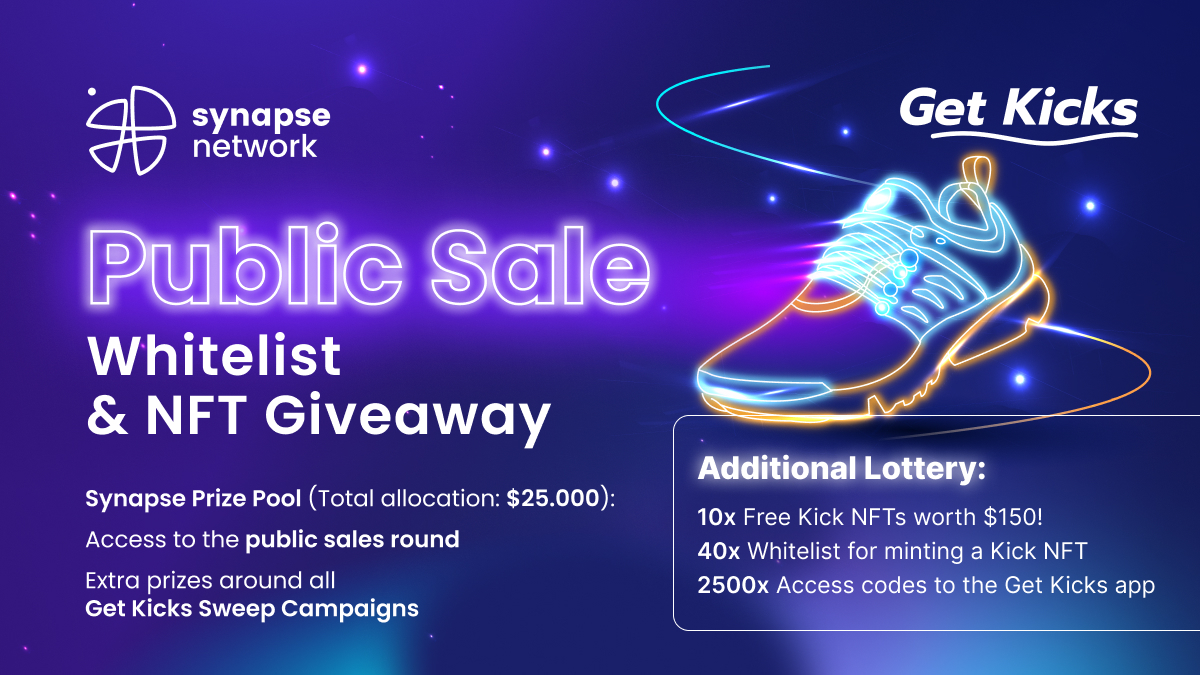 🔥 @GetKicks_io Public Whitelist and Giveaway competition 🔥 is here 

Follow the tasks here and be whitelisted for their sale on our platform 🚀 Sale opened only for whitelisted users! 

Don't waste your time and go into @GetKicks_io🏃🏻

sweepwidget.com/view/57228-m5v……  

#move2earn