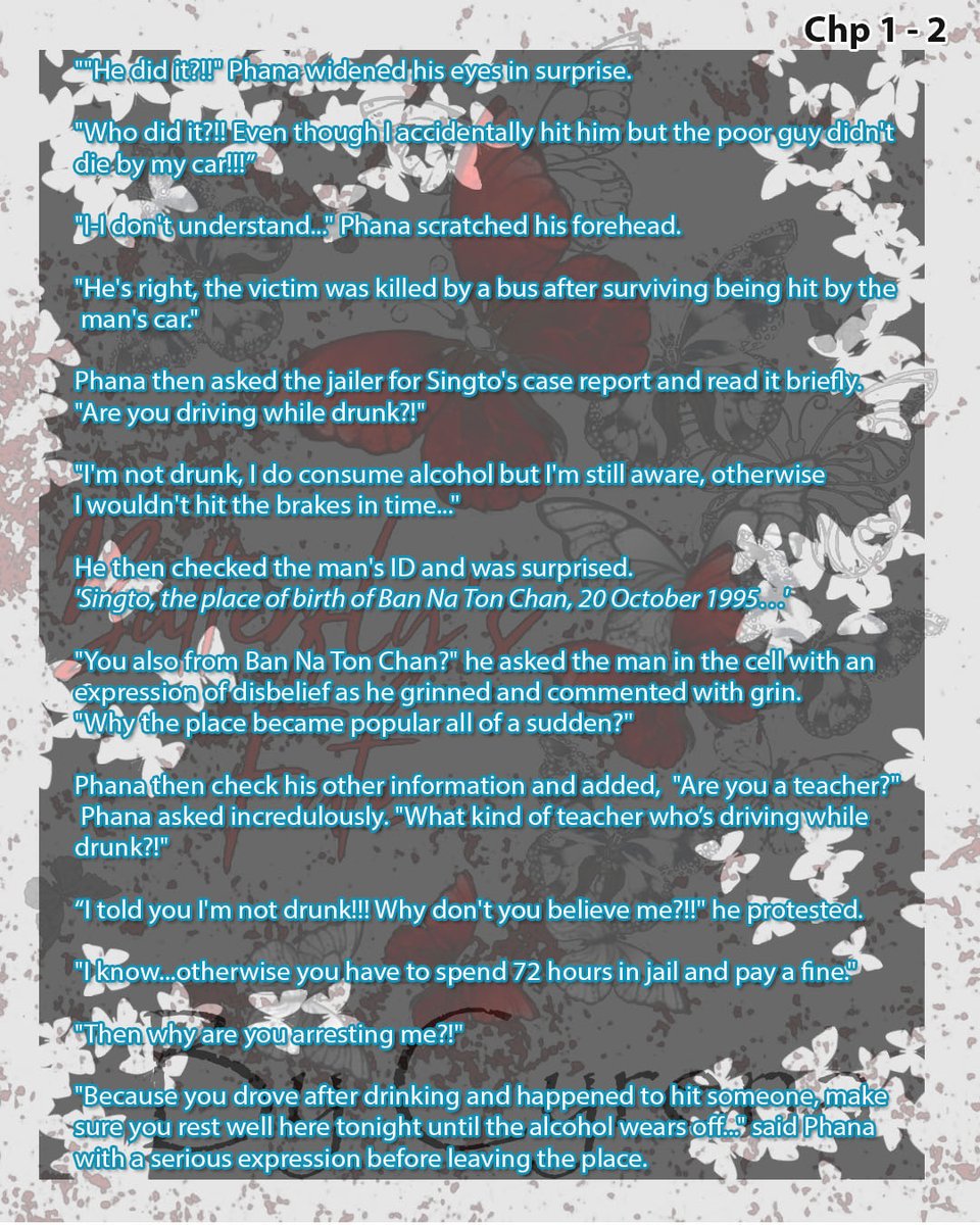 Cyrena051129's tweet photo. I want to share the first chapter summary of Butterfly's Fate, hope you'll like the story and wish to read more.

You can read the whole story at Wattpad or have the book for collection by following the @Rabbitpublisher account

#fanfiction #SingtoPrachaya #novel #ThaiBL #Wattpad https://t.co/0mKyodXXDp