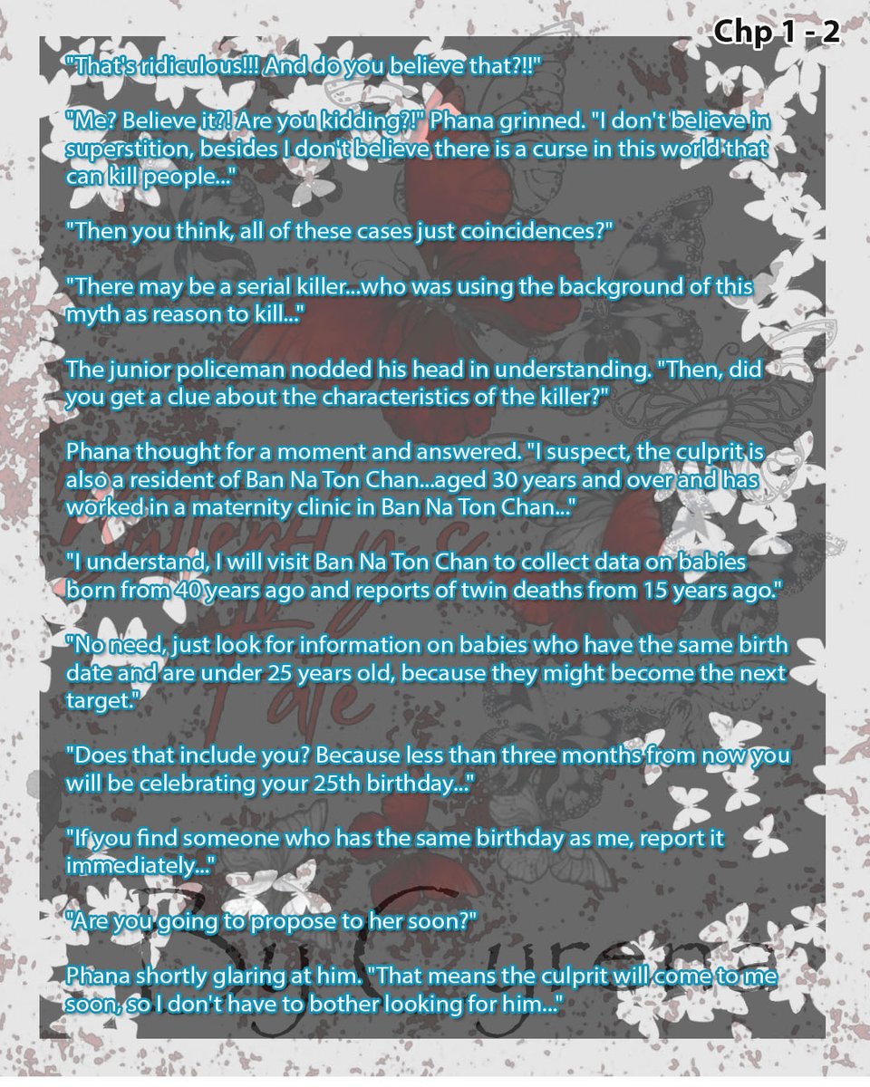Cyrena051129's tweet photo. I want to share the first chapter summary of Butterfly's Fate, hope you'll like the story and wish to read more.

You can read the whole story at Wattpad or have the book for collection by following the @Rabbitpublisher account

#fanfiction #SingtoPrachaya #novel #ThaiBL #Wattpad https://t.co/0mKyodXXDp