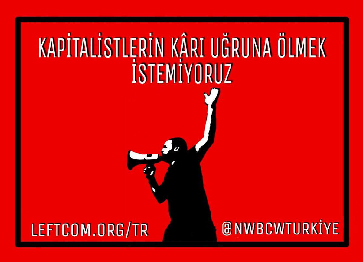 Kapitalistlerin kârı uğruna ölmek istemiyor, savaşa karşı sınıf savaşı diyoruz. Bizimle iletişim kurun, NWBCW komitelerine katılın, kapitalist savaşlara karşı enternasyonalist mücadeleyi örelim ✊🏻