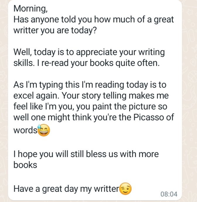 Ntsundenirich's tweet photo. Authors don't wake up to cornflakes, they wake up to feedback, the breakfast of champions!
#TodayIsToDo #TodayIsToExcel https://t.co/pg5Boku18O