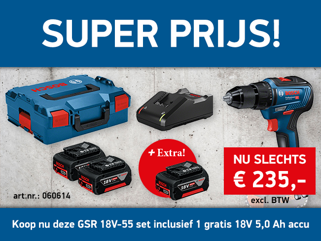 BurghouwtBV's tweet photo. De Bosch GSR 18V-55 actie is met een maand verlengd! Doe nu je voordeel met deze SUPER aanbieding! OP=OP!

https://t.co/JXRQRR2Dg9

#verstandigbouwensamenmetburghouwt
#boschprofessional https://t.co/C3Hjcam5RJ