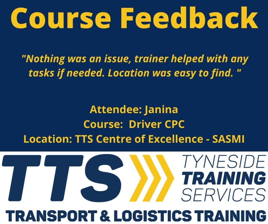𝗖𝗢𝗨𝗥𝗦𝗘 𝗙𝗘𝗘𝗗𝗕𝗔𝗖𝗞 – 𝘁𝗵𝗮𝗻𝗸 𝘆𝗼𝘂! 
To find out more about the training we offer call our Customer Service Team on 0191 286 2919 or visit our website: tynesidetrainingservices.co.uk
#leadership #management #transport #logistics #training #CPC #DCPC #HGV #LGV #FLT