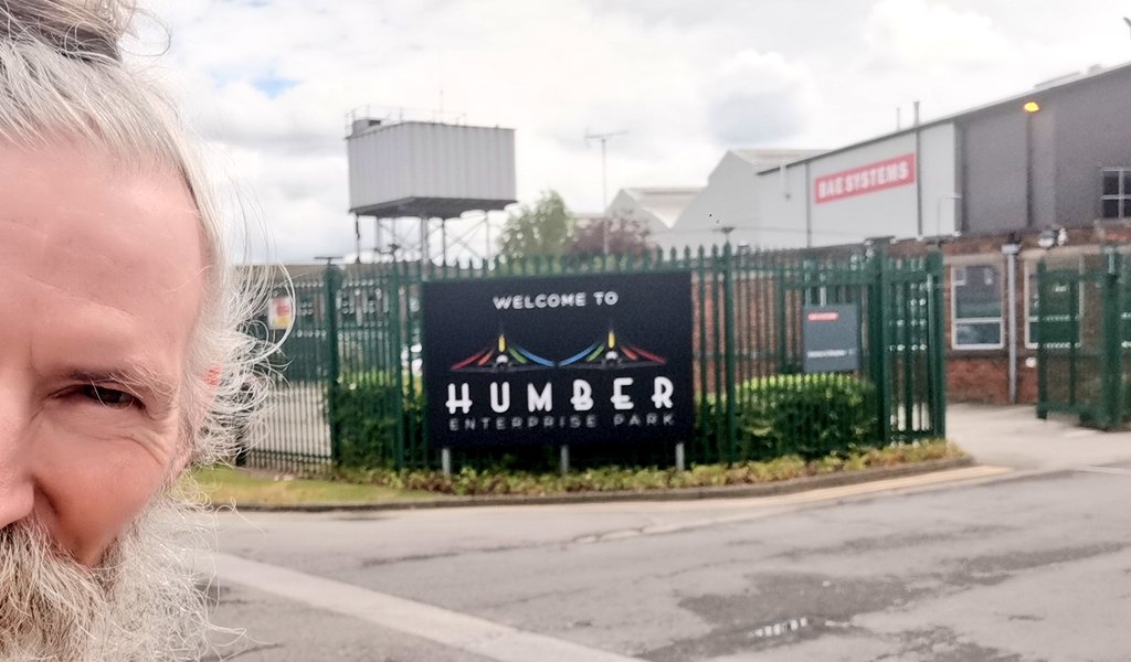 joncampling's tweet photo. Hey @BAESystemsInc #brough
This was my 1st time back since leaving in '92 to become an Actor. I am a #formerApprentice
It was quite emotional even tho I never got past the gate โน๏ธ Would love to walk the grounds see the old Sheds one last time.
#vipvisit? https://t.co/VHl2KnOlmy