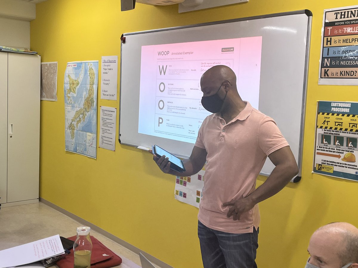 Our goal setting #plc presented on a #woop method that we will try to implement in our new school year. <a href="/antesdelfinBCN/">Heather</a>