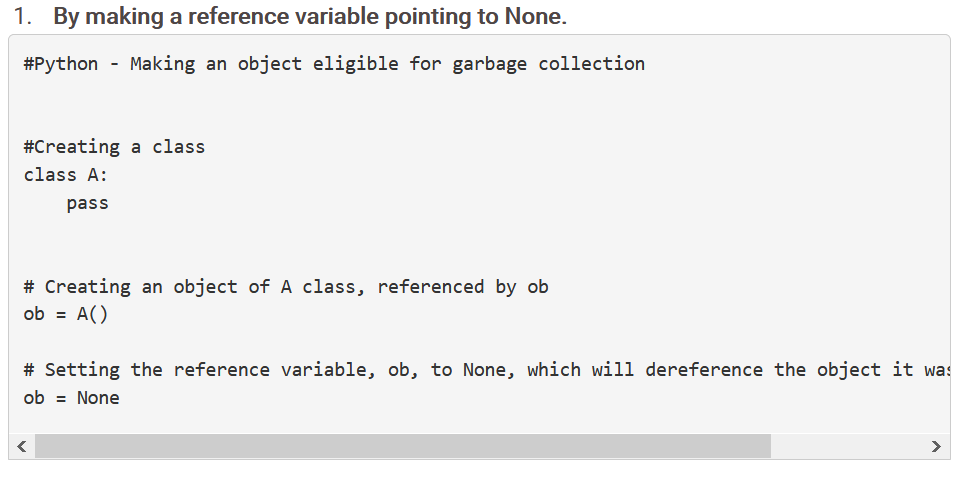 DecodeJava's tweet image. #Python
#pythonprogramming

The garbage collector in Python makes sure that the unreferenced objects are taken off the memory and thereby making sure that there is enough free memory to efficiently run the programs. 

For more:
decodejava.com/python-garbage…