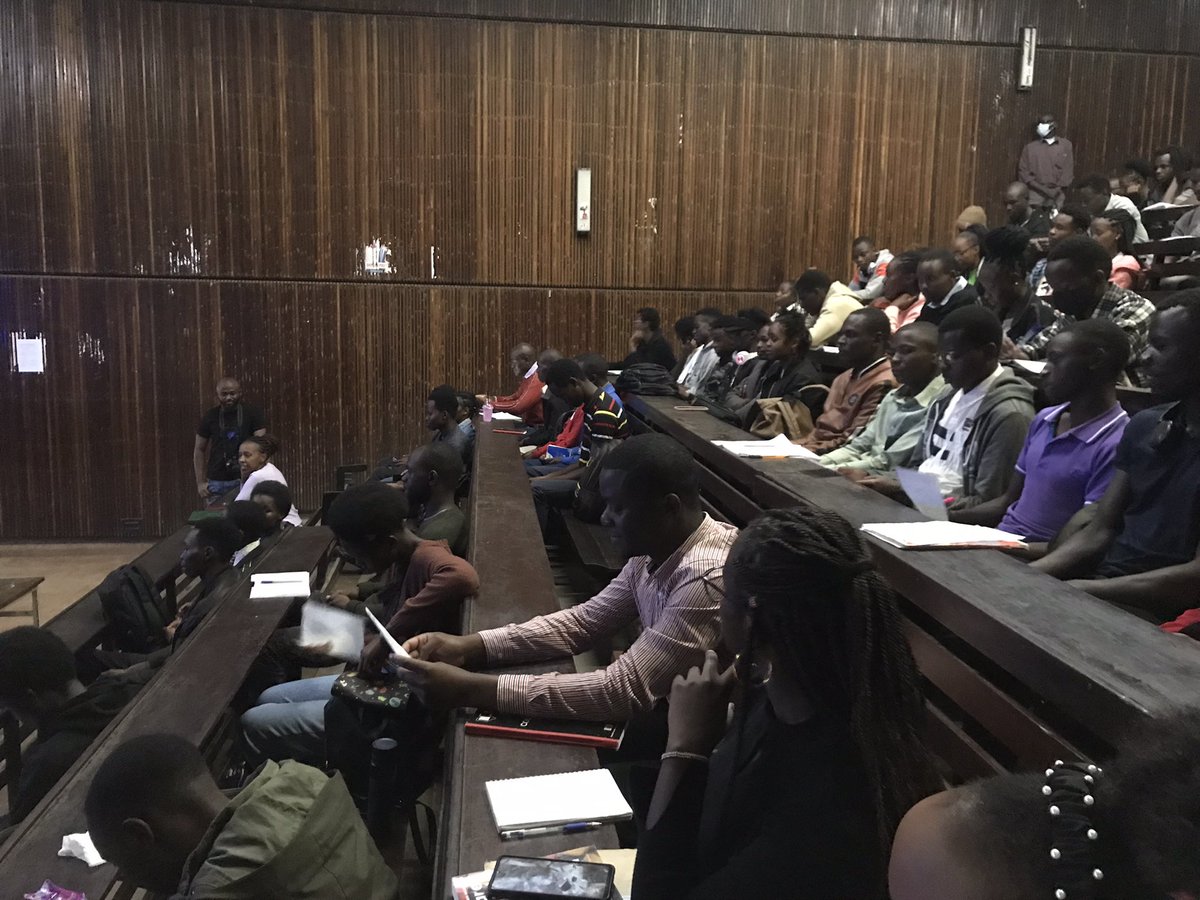Our very first outreach program at the Technical University of Kenya. Sensitizing #Bioinformatics and #OpenScience at the undergraduate level.