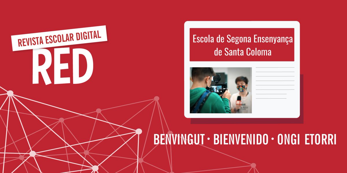 JuniorReportRED's tweet photo. 🗞️ També donem la benvinguda a una nova revista d'Andorra per al curs 2022-2023.

👏L'Escola de Segona Ensenyança de Santa Coloma s'uneix al #ProjecteRED i el curs que ve començaran a treballar l'educació mediàtica i el pensament crític des de l'aula.

🔥Benvinguts! https://t.co/ryEc99ajPY
