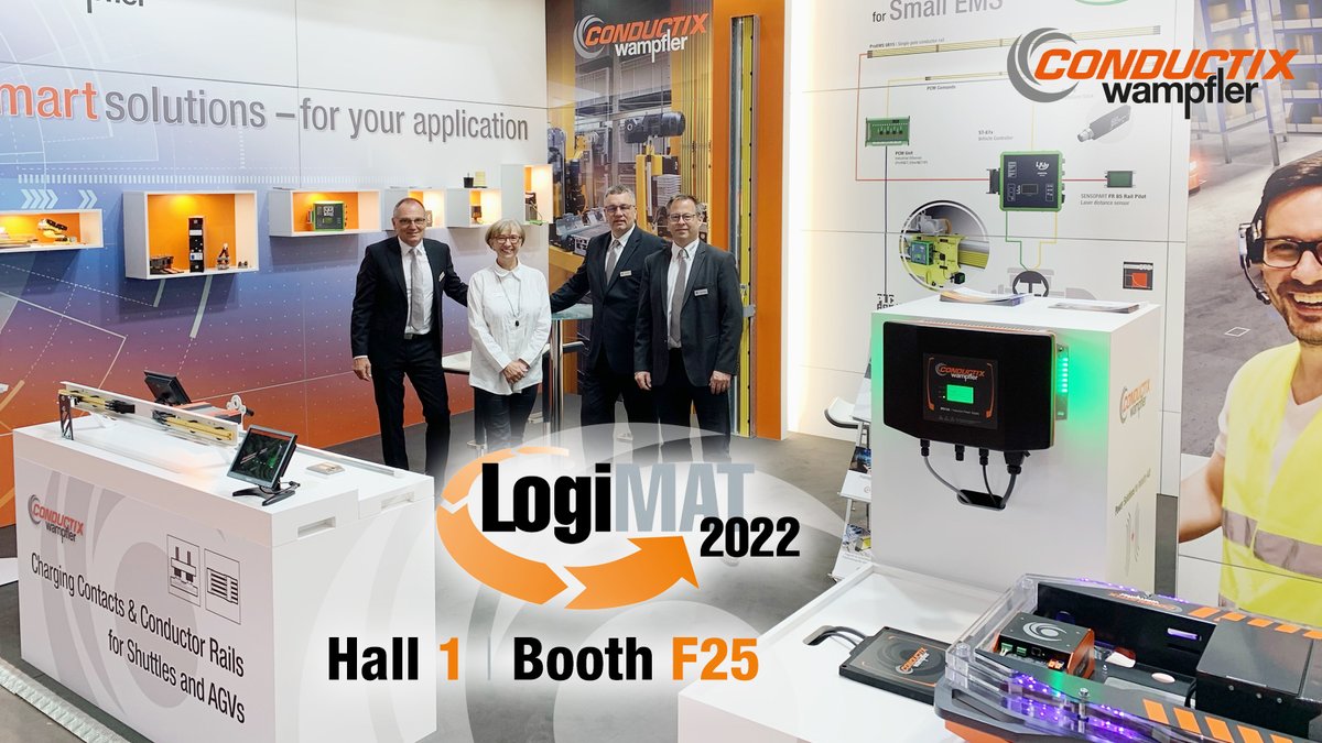 CxW_Global's tweet image. The #LogiMAT 2022 has opened its doors and is in full swing. Our experts are ready and looking forward to your visit at the Conductix-Wampfler booth F25 in hall 1. 
 
#LogiMAT2022 #LogiMAT22 #MaterialHandling #Intralogistics