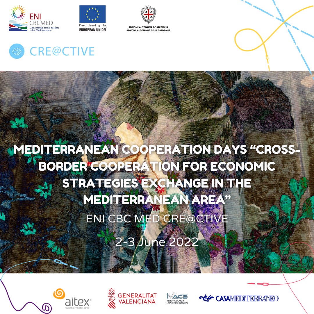 Catch us live on Youtube or join us in Alicante, Spain, on the 2nd and 3rd of June for CRE@CTIVE's "Mediterranean Cooperation Days"!🤩

Register in through the link below or catch us live on Youtube👇
enicbcmed.eu/crective-spain…

Youtube: youtube.com/watch?v=vb_CFY…