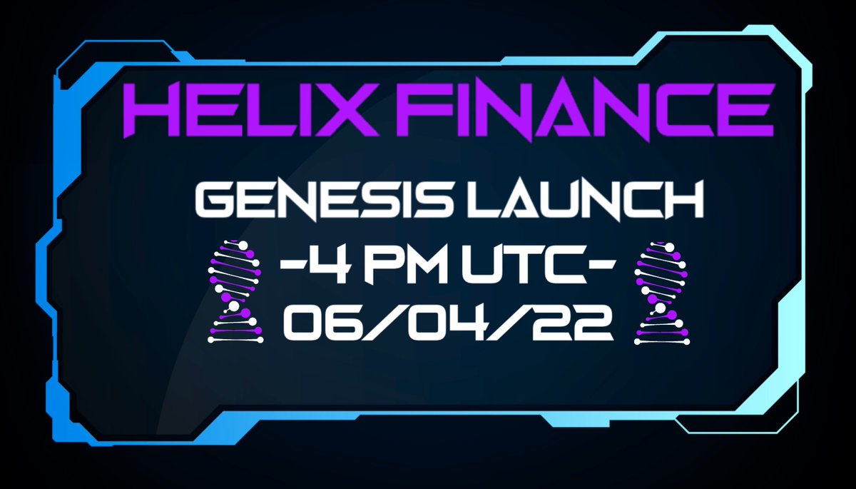 FinanceHelix's tweet photo. Helix Finance will be launching again on June 4, 4PM UTC (16:00). Come join us on our discord. https://t.co/GzG6Y0t61g
https://t.co/LbLlvgZUnC
$FTM $AVAX #Crypto #tombfinance #tombfork https://t.co/qs1ECp0gs4