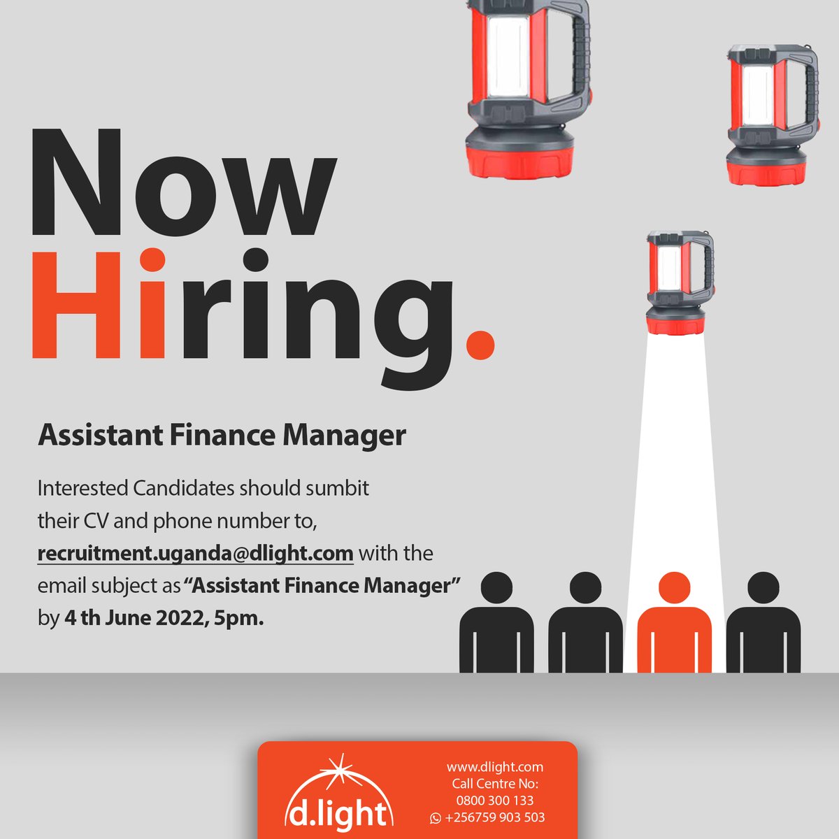 dlight_ug's tweet photo. We are expanding our Team and we are looking for an Assistant Finance Manager to provide financial management.

Please check the link below for the Job Description.
https://t.co/nVEfqEpLVw

#dlight #solarpower #solar #mtn #uganda #NewVisionat35 #MonitorUpdates #airtel https://t.co/w3VuyRhHVX