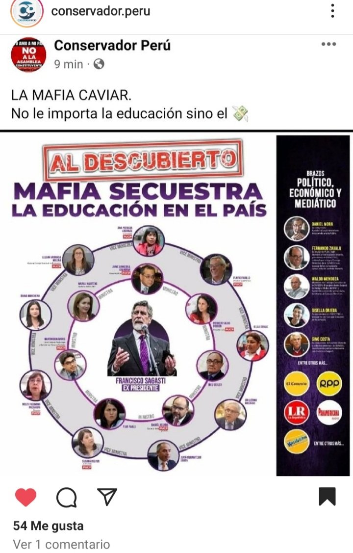 DanielS12576850's tweet photo. @alonso_cgs @denegrj @FSagasti Mantenido parásito,idiotizando a incautos, gente pensante ya sabe con el existe mafia,q se le quito la mamadera
Filo #terruco mafioso @partidomorado 
Responde #14Muertos de paro agrario
Y por tu alianza con @Ollanta_HumalaT plan de saboteo: Agendas de @NadineHeredia https://t.co/77P01JEfwl