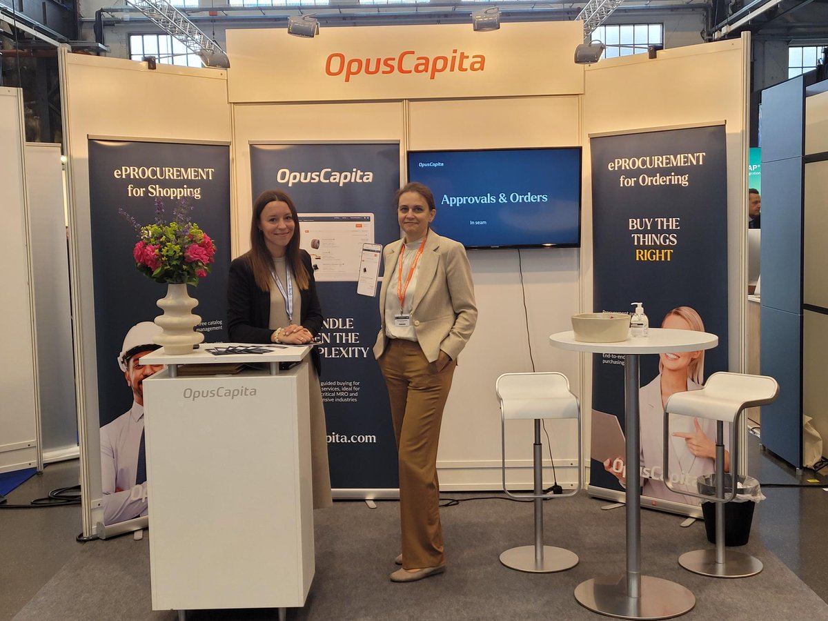 opuscapita's tweet image. Booth 57 ready to see you! We’re at the #BME eSolution Days in Düsseldorf, Germany, for the next two days. If you’re here, stop by for a live #eprocurement demo &amp;amp; more! 

#S2Psoftware #beschaffungssoftware #elösungstage #skillup4digital #catalogs #guidedbuying #purchaseorder
