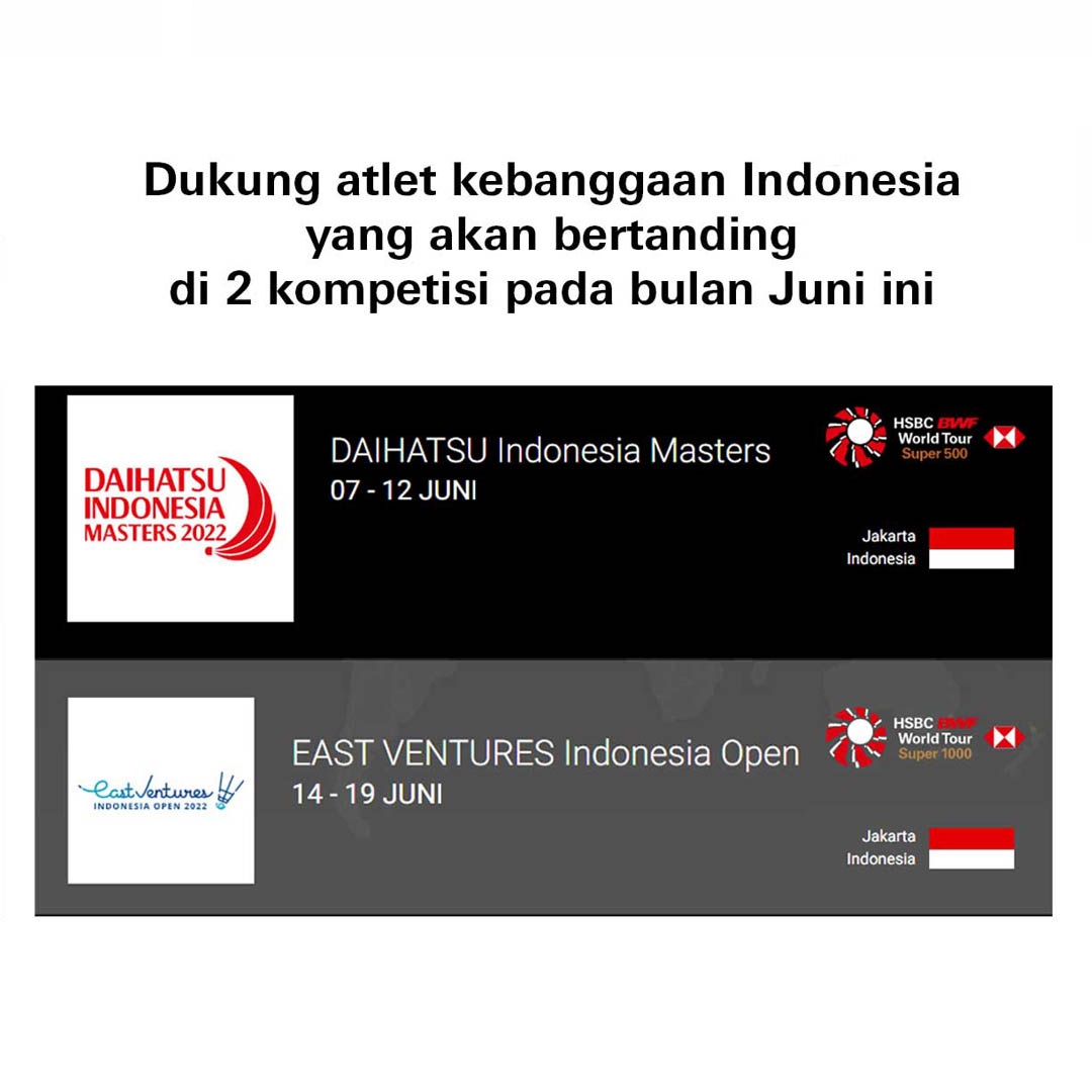 HSBC_ID's tweet photo. #HSBCSuperFans, kini saatnya kita merahkan Istora kembali! Dukung terus atlet Indonesia di setiap turnamennya.
Follow Instagram HSBC Indonesia & nantikan giveaway tiket Indonesia Masters dan Indonesia Open 2022.
Ikuti sekarang: https://t.co/dudRjtECjI https://t.co/Ab5RnwhAiN