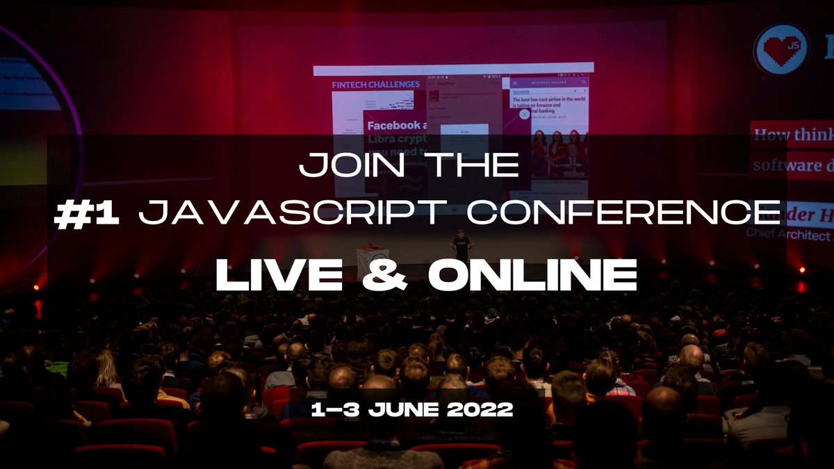 JSworldconf's tweet photo. 🤩 Already in 24 Hours #JSWORLDConference kicks off, broadcasting everything to your living 🙌🏻

👉 Get your access: https://t.co/uh3u1hbDkZ 
🗓️ Wednesday, 1 June 2022, 10 AM CET

Let’s  master our knowledge in #JavaScript together with #JSWORLDConference😍 https://t.co/h4hstJNbJi