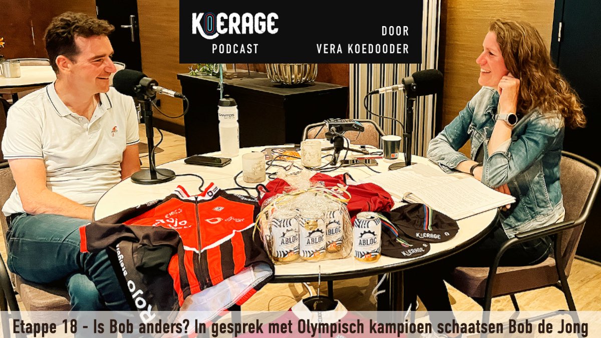 Nu online! 💥 Etappe 18 v/d #KoeragePodcast met Olympisch kampioen <a href="/DeJongBob/">Bob de Jong 🇳🇱 ⛸️🥇</a>! Is Bob anders? Ik ging onlangs met hem in gesprek op Texel. 🐑🚲🎧😎

Check je favoriete podcast kanaal zoals podcasts.apple.com/nl/podcast/koe… of koerage.cc/podcast/2022/5…