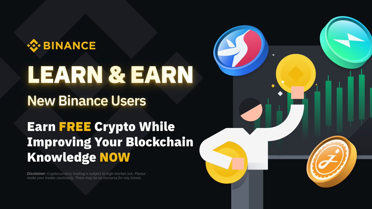binance's tweet photo. We're excited to announce that the next round of #Binance Learn &amp; Earn will be launching on June 2nd. 

All new KYC users will be eligible to complete the online courses &amp; quizzes to earn free crypto! 

Find out more ➡️ https://t.co/Nik8Hbeuer https://t.co/PL1Lkz0q9c