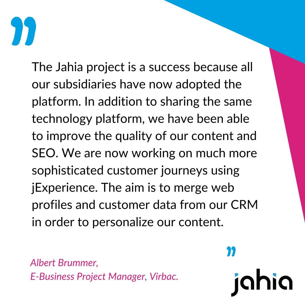 Looking to redesign your #web presence around a centralized #contentmanagement solution that will grant your contributors some flexibility in their content production and strategy ?

Read our #casestudy and discover how @Virbac_US  used Jahia : bit.ly/3wWyfOk