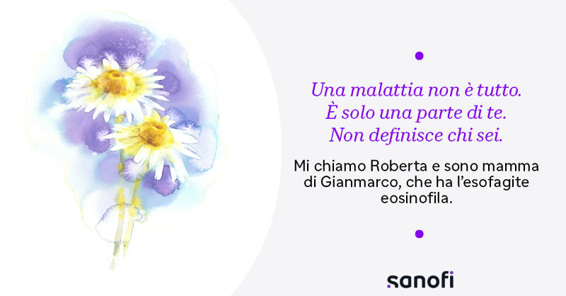 SanofiIT's tweet photo. Roberta è la mamma di Gianmarco che soffre di #EsofagiteEosinofila, una #MalattiaRara. Oggi Roberta ci racconta l'importanza di trovare posto per la bellezza e per l’amore anche nei momenti più difficili.
📖👇🏻
#EuropeanEoEday #facciamochepassi #storieinvisibili
