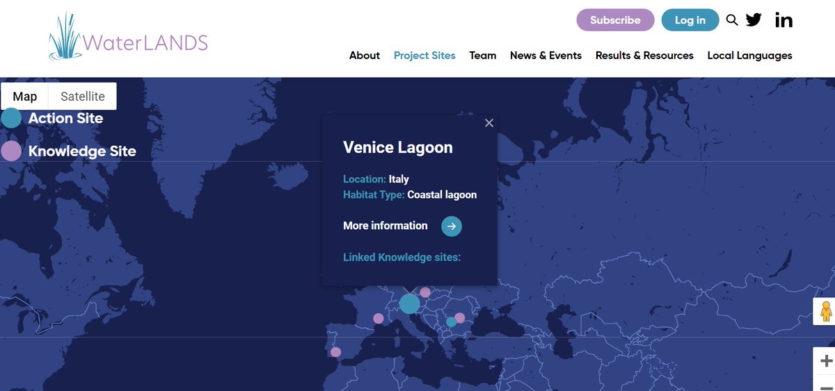 Have you explored the #WaterLANDS 🌿💧interactive #map yet? Here you can find tons of information on our #Knowledge and #ActionSites, all just a click away! 🗺️🧭➡️waterlands.eu/project-sites/