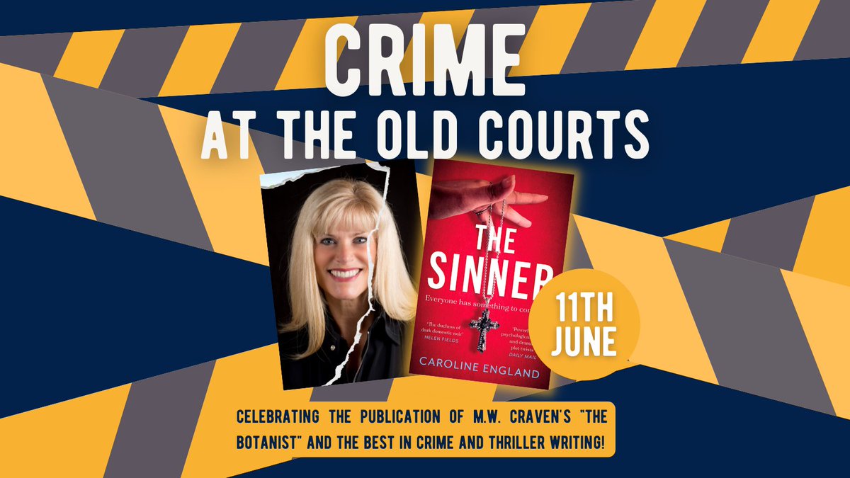 CazEngland's tweet photo. #Freebie #crimefiction event alert!
Coming soon @WiganLibraries Pick up a book by
@CazEngland @MWCravenUK @pbadixon @paulfinchauthor @MHollingdrake @RCBridgestock
for a chance to find a #daggerinthelibrary - #FREE entry to Crime at the Old Courts on 11 June!
@theoldcourts https://t.co/UhS2W51ggJ