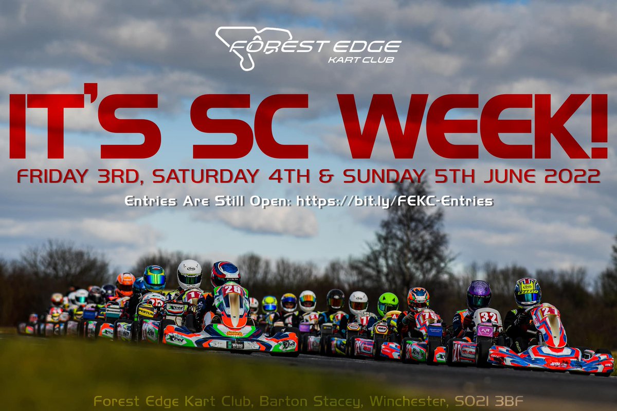 Forest_Edge_KC's tweet photo. IT’S RACE WEEK! 🏁
Entries for this weekends Southern Championship are still open: https://t.co/tvA7Ebn3NW
#ForestEdgeKartClub #FEKC #2022SCPlate #SouthernChampionship https://t.co/jLf37onSzQ