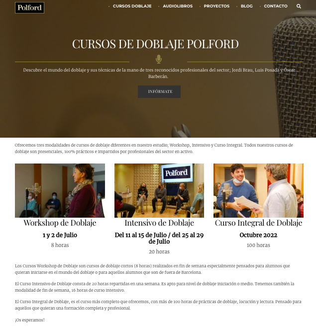 EstudiosPolford's tweet photo. ¡Cursos de Doblaje edición Verano ya disponibles! 🎙
🗓1 y 2 de junio workshop 8 horas
🗓11 al 15 de julio intensivo 20 horas (tardes)
🗓25 al 29 de julio intensivo 20 horas (mañanas)
.
Más info e inscripciones en formacion@polford.com
#doblaje #cursodoblaje #cursosdoblaje https://t.co/Ww1XLzvllw