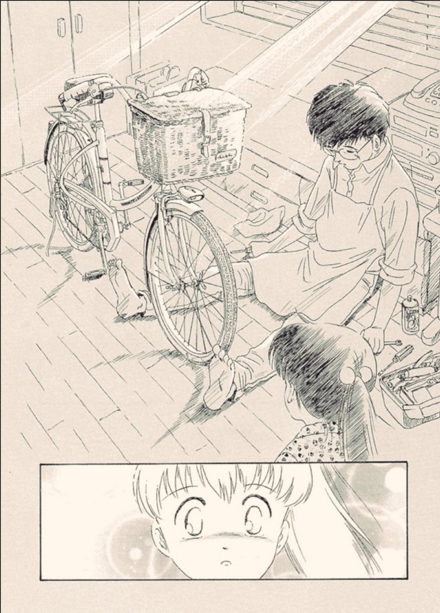 いや、これはアオバの3年前に【あの空とおんなじ」で、一度試した。
更にその前にジュビリィでも。
でもその時点では「ちょっと自転車好きな漫画家が自己満足で描いた」だったろう。
これを毎回描くのはリスクが大き過ぎる。