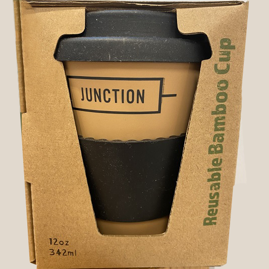 ♻️ Junction Café's bamboo reusable cups are now available for just £1, helping to reduce waste and save the planet one cup at a time.
These cups are available exclusively at Junction Café on the ground floor of the Main Site Tower #LoveQUB #Sustainability