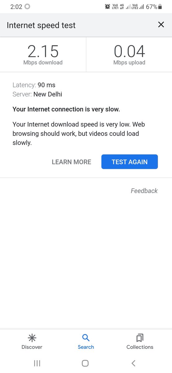 pradeepyadav38's tweet photo. @airtelindia @airtelindia airtel's 4g speed, why it's too slow https://t.co/s4C0i2Pfih