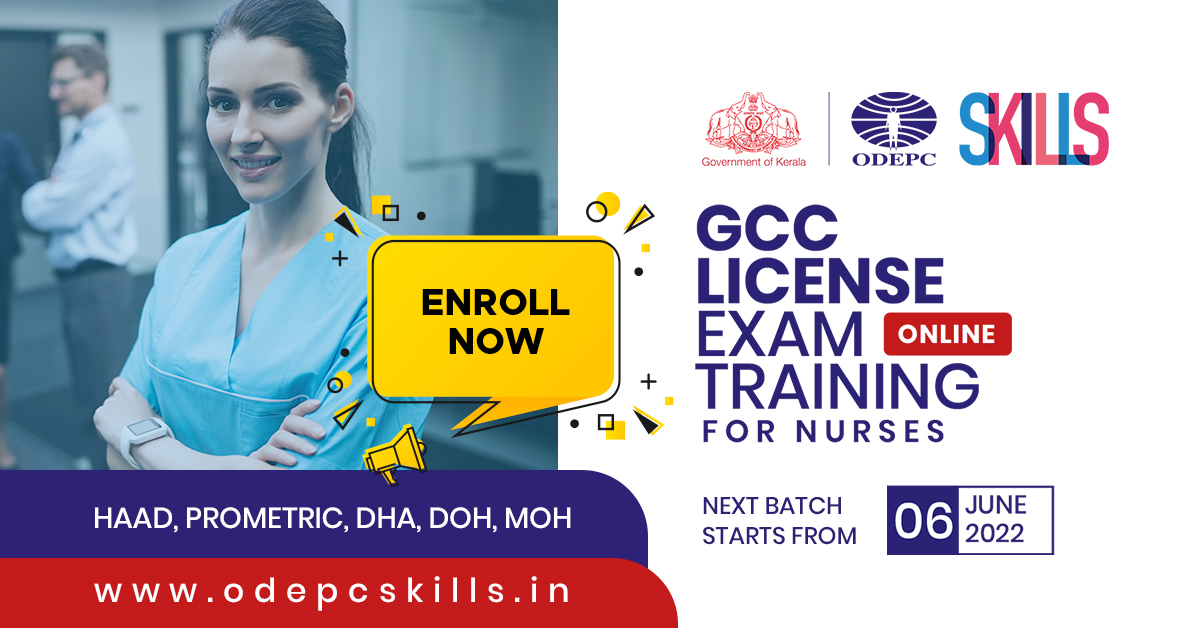 ENROLL Now!

GCC License Exam Online Training (HAAD, PROMETRIC, DHA, DOH, MOH) For Nurses.

Next batch Starts from 6 June 2022

For more details visit: lnkd.in/ddHAG5DE or call 7306289397 / 9446094595

#HAAD #PROMETRIC #DOH #MOH #ODEPC