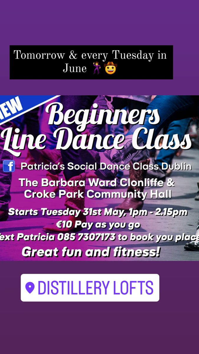 BarbaraWardCtr's tweet image. Join us today at 1 pm for our 1st ever Line Dancing class 🕺 Get fit &amp;amp; have fun. We are located off Clonliffe Rd/ Dustillery Road. Post code D03 WC66 #tuesdayvibe #linedancingclasses #drumcondra #dublin #crokepark