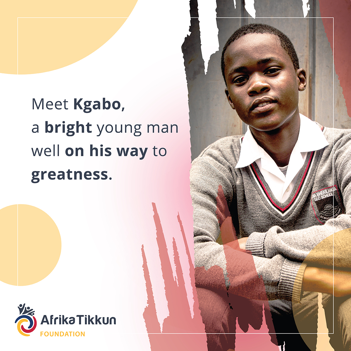 AfrikaTikkun's tweet photo. Kgabo, who is part of our CYD programme loves how much he has grown his skills and himself as an individual in the CYD programme.
To check out Kgabo's full story, click here: https://t.co/XU9S6den6O
#Kgabo #AfrikaTikkun #CYDUntoldStories https://t.co/3D3MeCjy5f