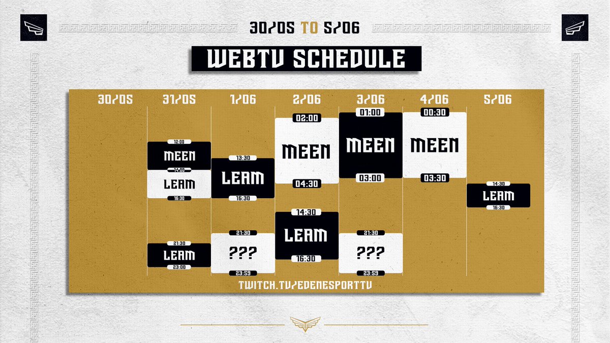 EdenEsport_'s tweet photo. Maintenant que notre retour sur Twitch est annoncé, voici le planning ! 👊

Non, ce n'est pas une erreur, il manque bien le nom de quelqu'un... 👀 https://t.co/694NnocH7I