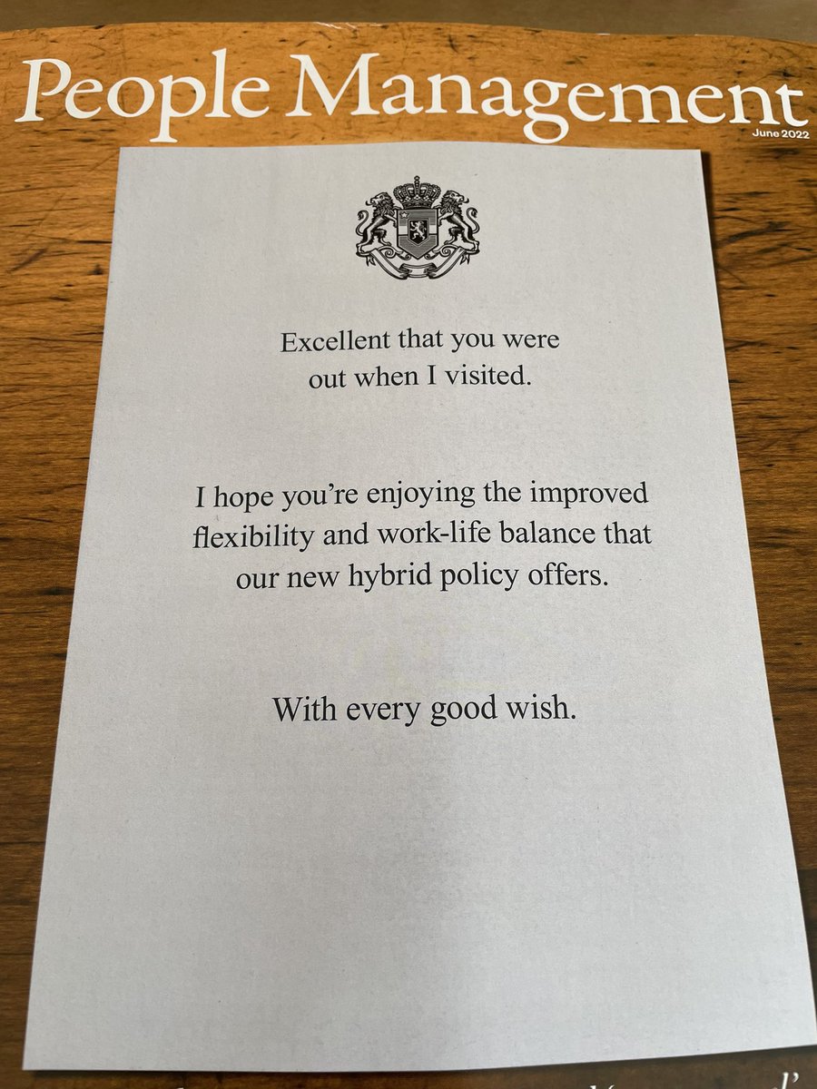 BellHR's tweet photo. Well done @CIPD this made me smile this morning! https://t.co/Q7PvwqFqP9