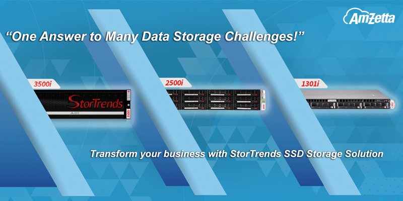 One Answer to Many Data Storage Challenges 

Our StorTrends IP SAN #storage #products help companies of all sizes to meet the challenges and demands of today's #business environments. 

To learn more about our #AmZetta Products, please visit our website amzetta.com/products-in/